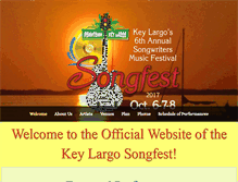 Tablet Screenshot of keylargosongfest.com